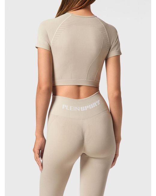 Philipp Plein Natural Crop Top