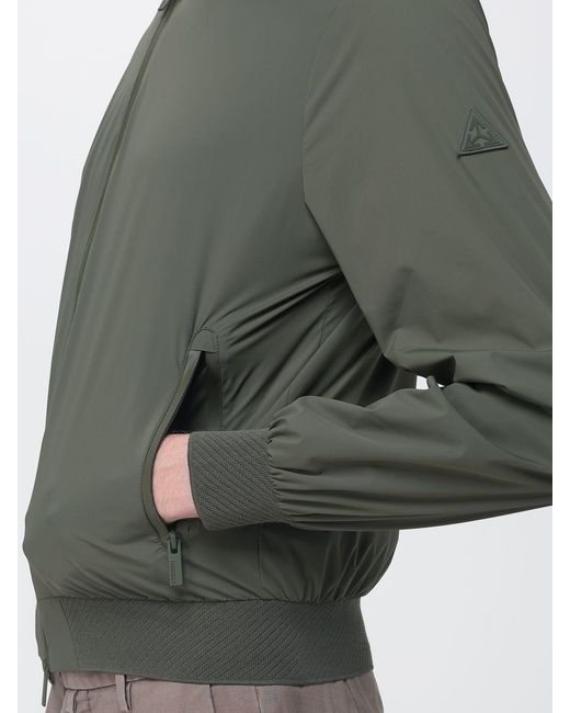 Heskimo Gray Nylon Bomber Jacket for men