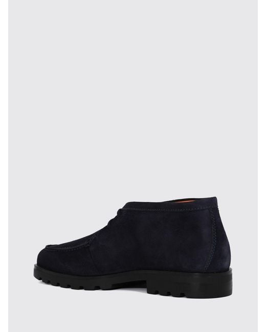 Santoni Blue Boot for men