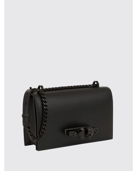 Borsa Jewelled di Alexander McQueen in Black