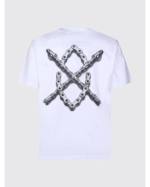 Daily Paper White Printed Cotton T-Shirt for men