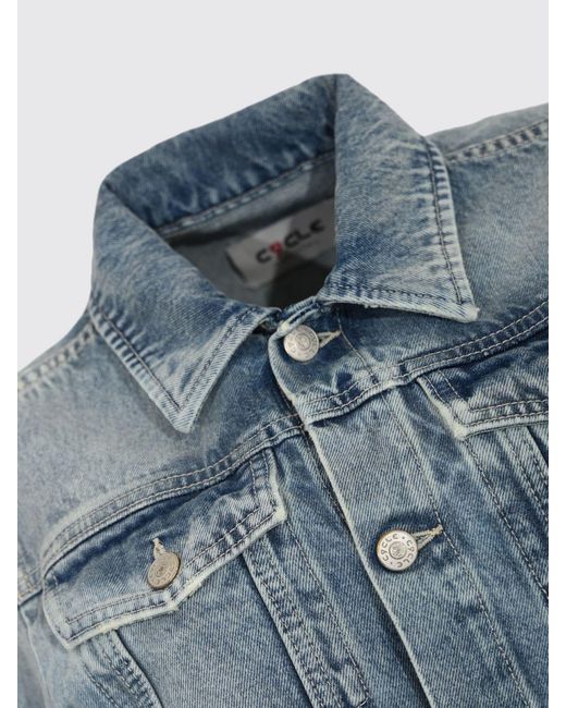 Chaqueta Vaquera Crop CYCLE de color Blue