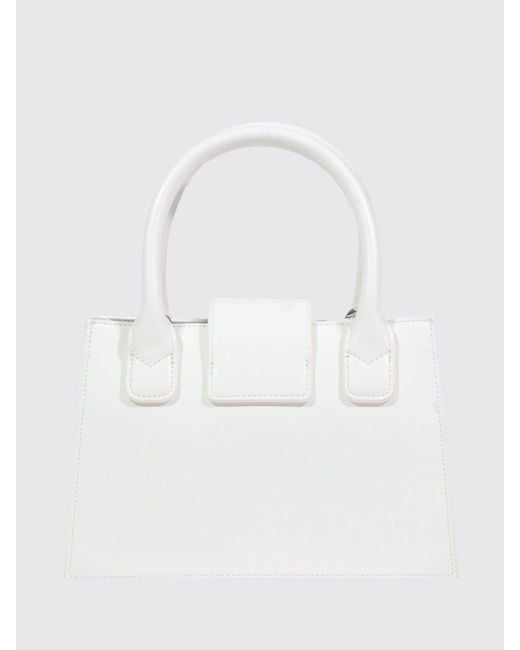 ARMANI EXCHANGE White Faux Leather Bag