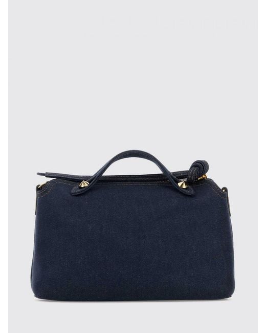 Fendi Blue By The Way Mittelgroße Wendbare Denim-Handtasche