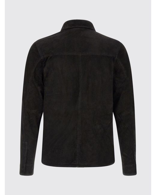 Giorgio Brato Black Suede Shirt for men