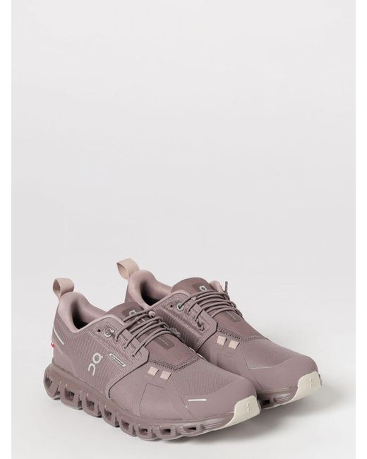 On Shoes Purple On Cloud 6 Waterproof Mesh Sneakers