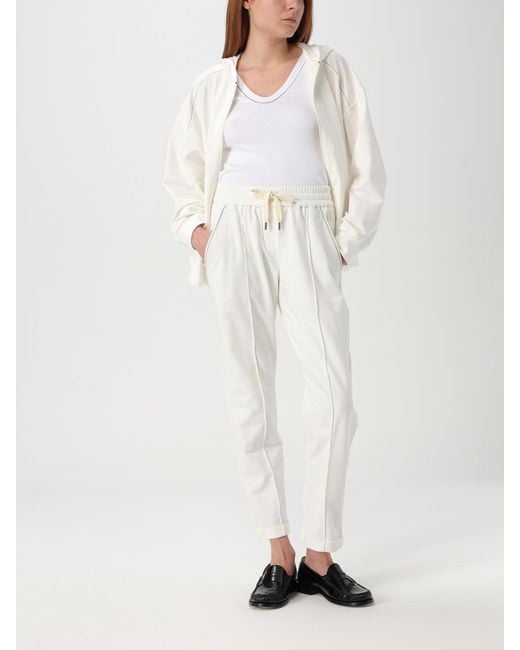 Brunello Cucinelli White Zip-Throughs