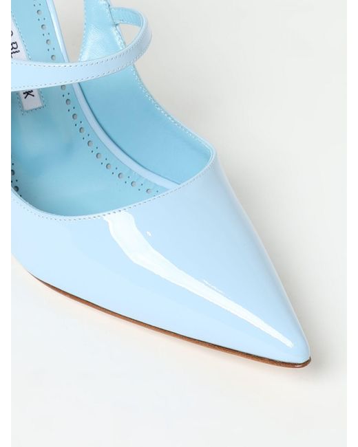Manolo Blahnik Blue High Heel Shoes