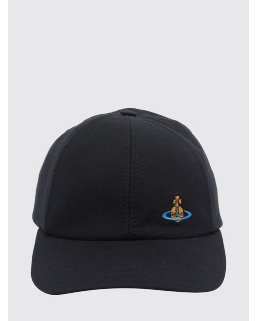 Vivienne Westwood Blue Cotton Twill Hat for men