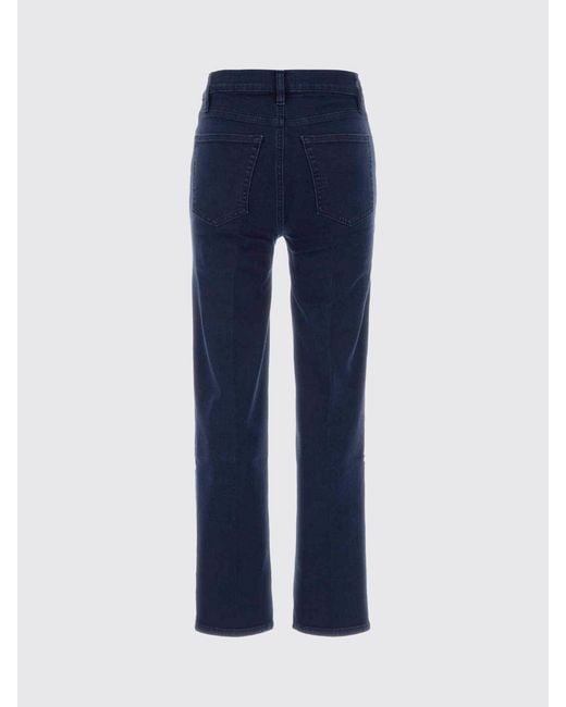 FRAME Blue Regular Fit Cotton Jeans