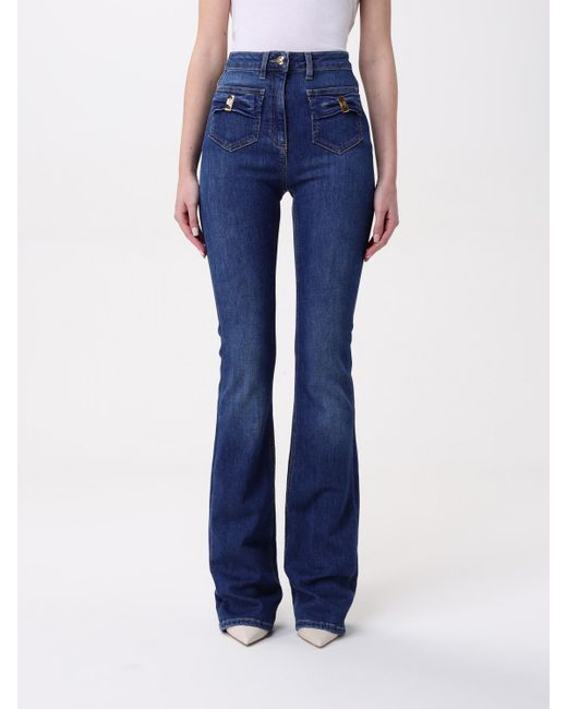 Elisabetta Franchi Blue Hose Damen