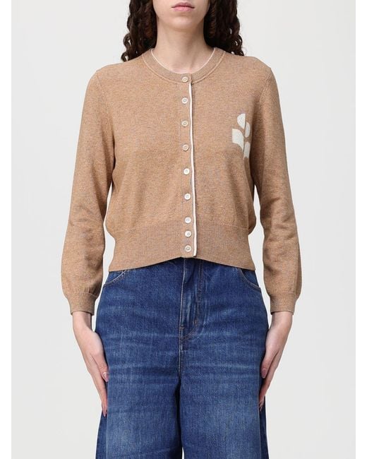 Isabel Marant Blue Lona Cotton Blend Cardigan
