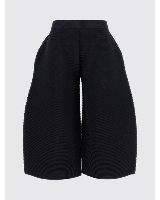 Issey Miyake Blue Cropped Wide-Leg Technical Jersey Pants