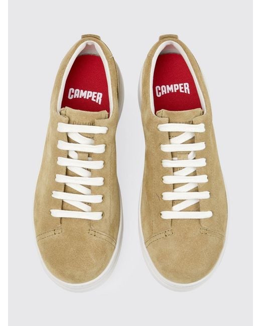 Camper Brown Runner Up Suede Sneakers