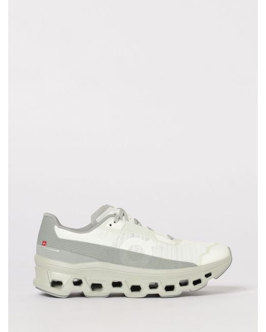 On Shoes Natural On Cloudmonster Void Mesh Sneakers