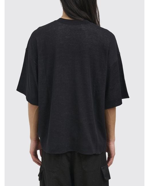 Isabel Benenato Black Cotton T-Shirt for men