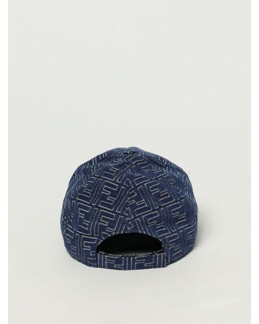 Fendi Blue Hat for men