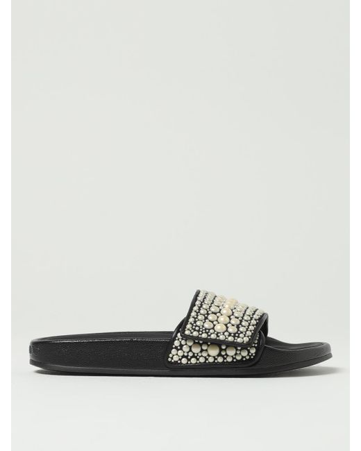 Jimmy Choo White Flache Sandalen Damen