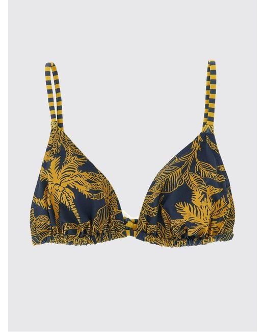 Top De Bikini Con Estampado Tropical Eres de color Natural