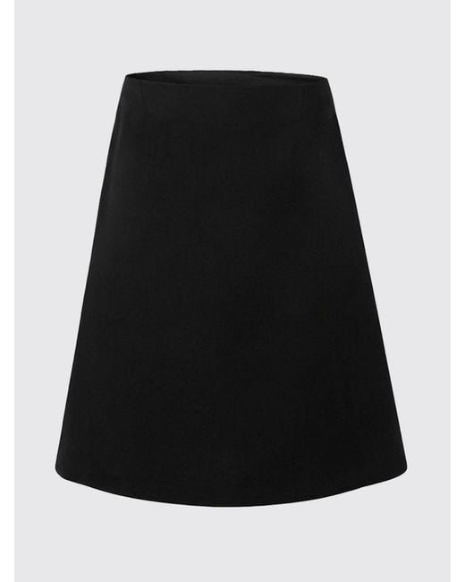 Jil Sander Black Polyester Pencil Skirt