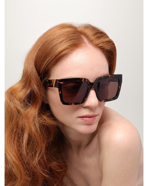 Bottega Veneta Natural Acetate Sunglasses