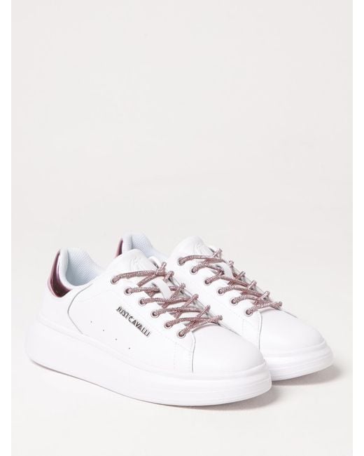 Just Cavalli Natural Rose Platform Sneakers