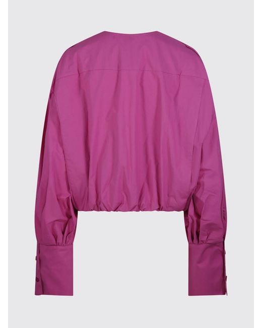 Thelatest Pink Cotton Poplin Shirt