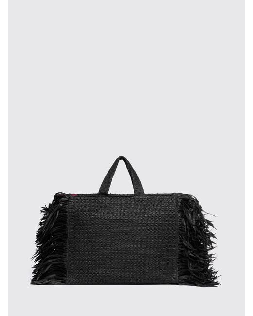 Secret Pon-pon Black Shoulder Bag