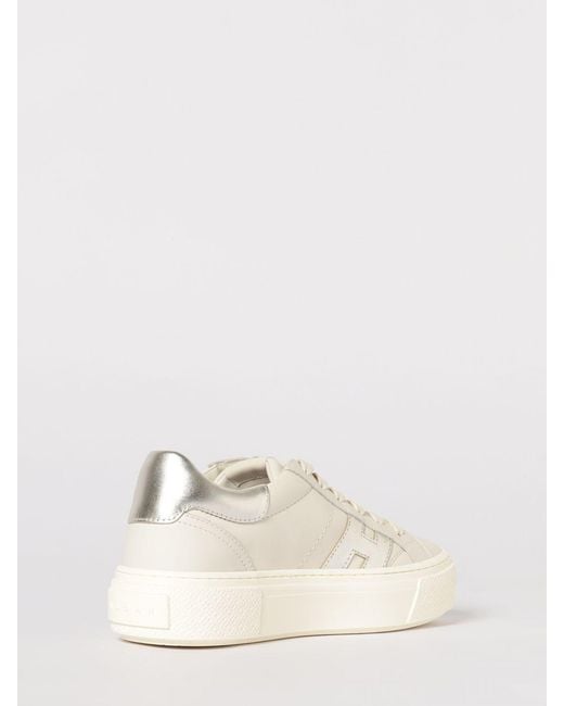 Hogan Natural Crosswind Leather Sneakers