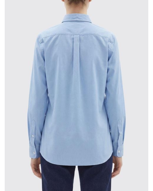 A.P.C. Blue Basic Cotton Poplin Shirt