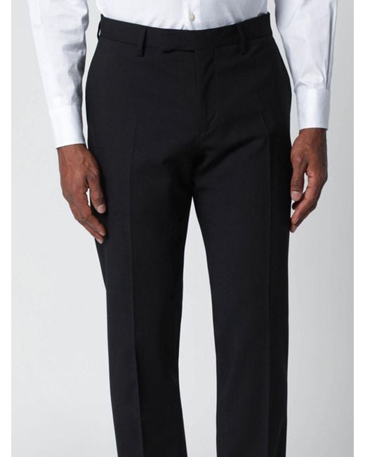 Lardini Black Single-Breasted Wool Blend Dress for men