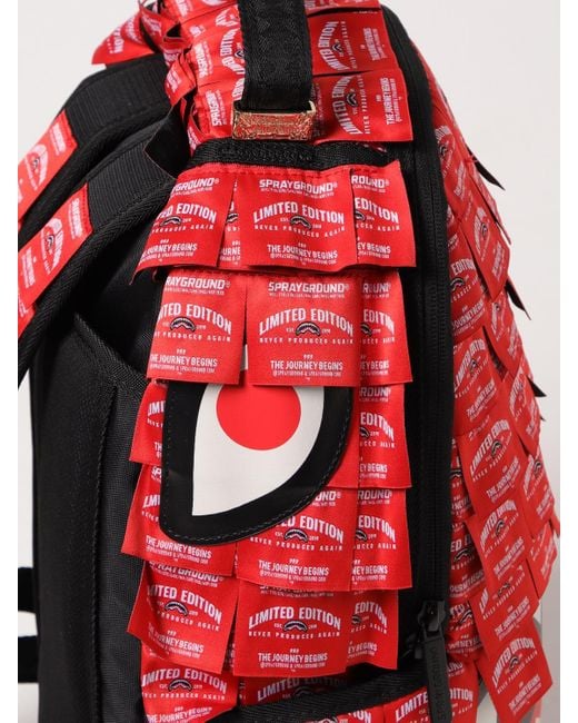 Zaino di Sprayground in Red da Uomo