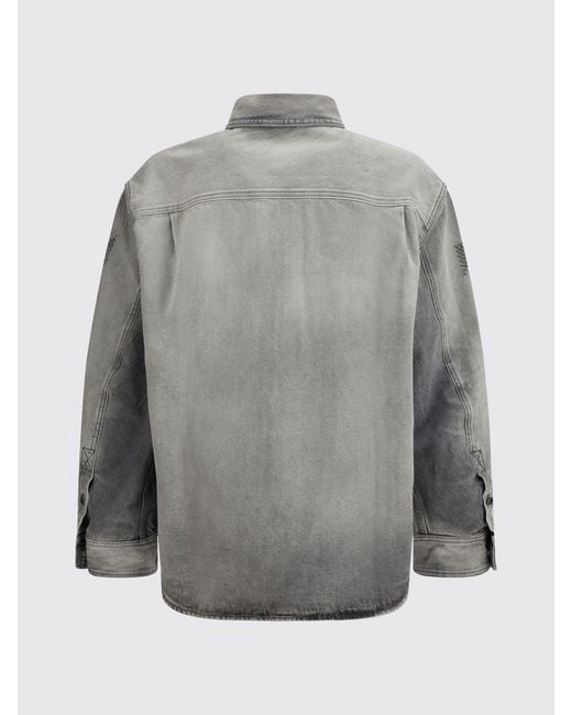 Off-White c/o Virgil Abloh Gray Casual Cotton Denim Shirt for men
