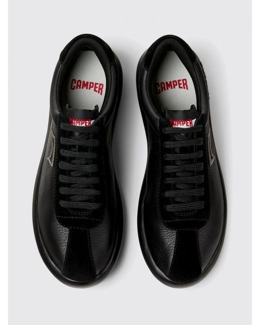 Camper Black Pelotas Xlf Leather Sneakers