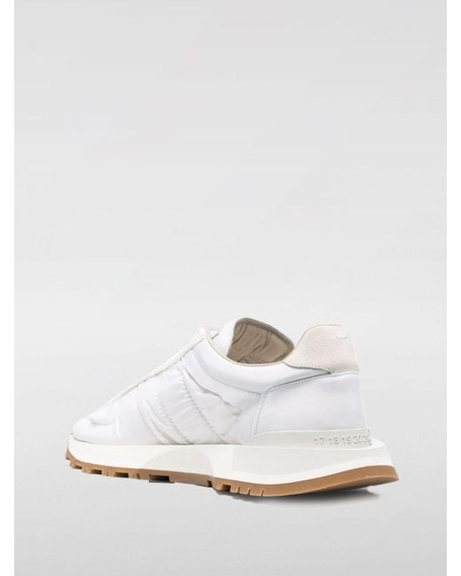 Sneakers 50-50 in nylon e pelle di Maison Margiela in White da Uomo