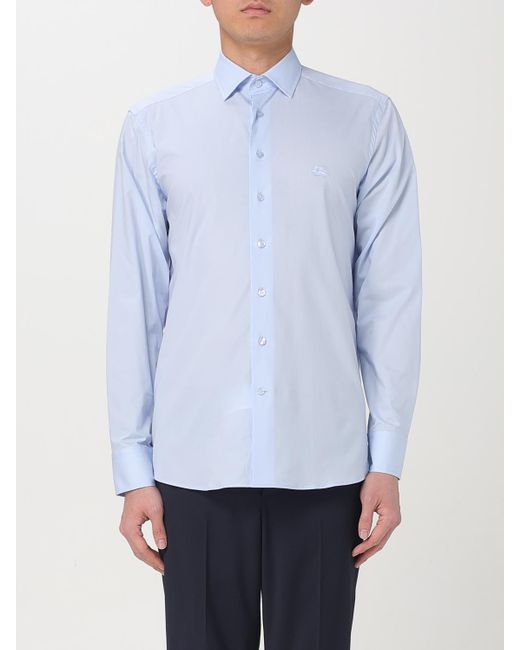Etro Blue Classic Poplin Shirt for men
