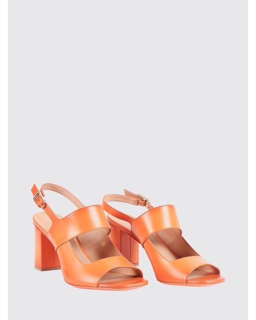 Santoni Pink Ora Leather Sandals