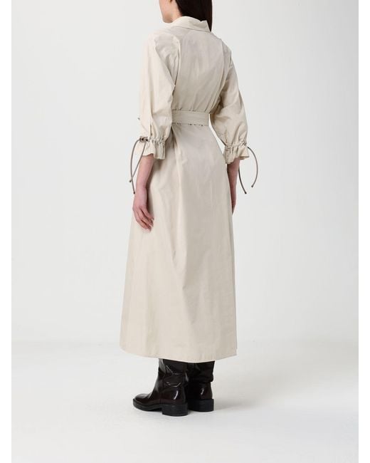 Max Mara Natural Midi Cotton Chemisier Dress