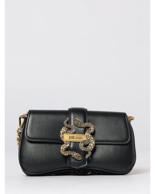 Just Cavalli Black Faux Leather Bag