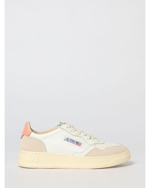Autry Natural Medalist Low Leather Sneakers