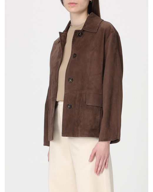 Max Mara Brown Charme Suede Jacket