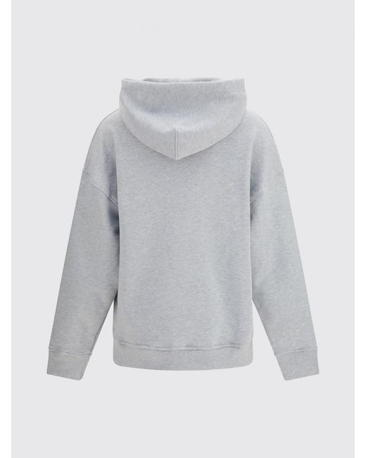 Fiorucci Gray Logo Cotton Hoodie