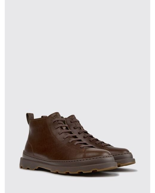 Camper Brown Brutus+ Lace-Up Ankle Boots for men