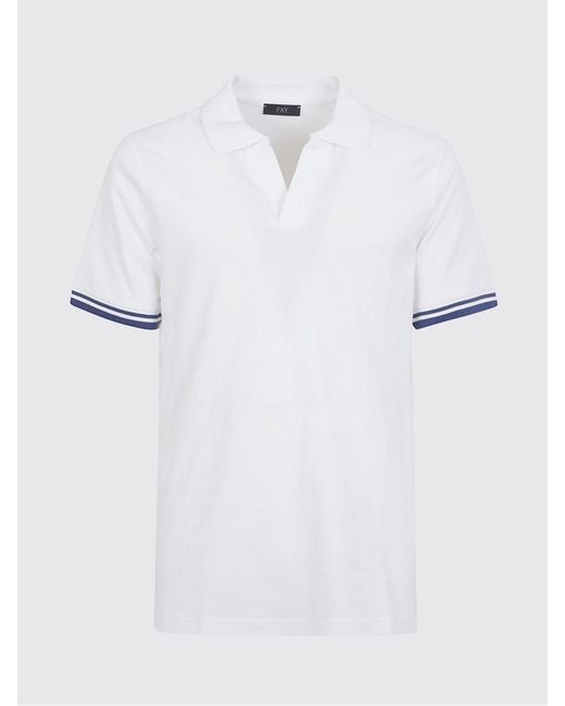 Polo di Fay in White da Uomo
