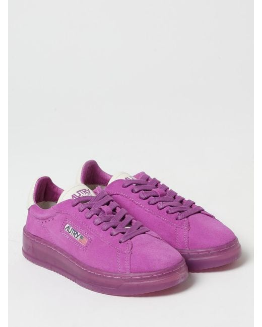 Autry Purple Dallas Suede Sneakers