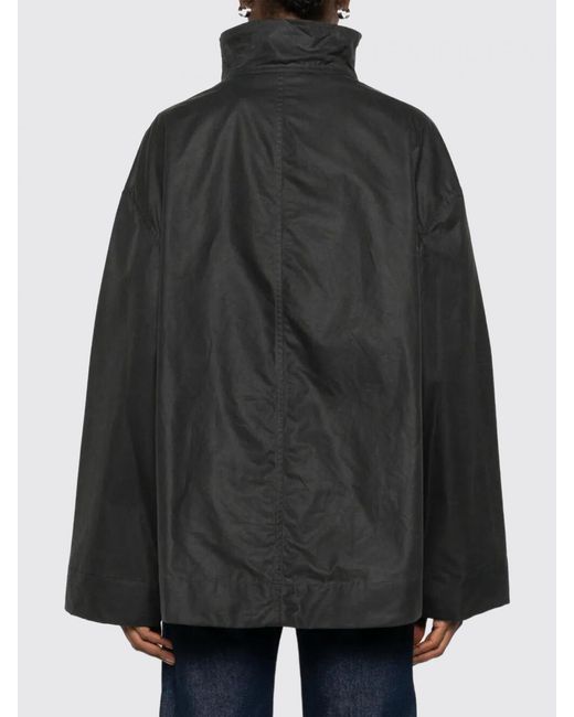 Totême Black Waxed Cotton Country Jacket