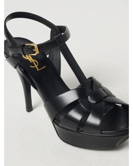 Saint Laurent Black Heeled Sandals