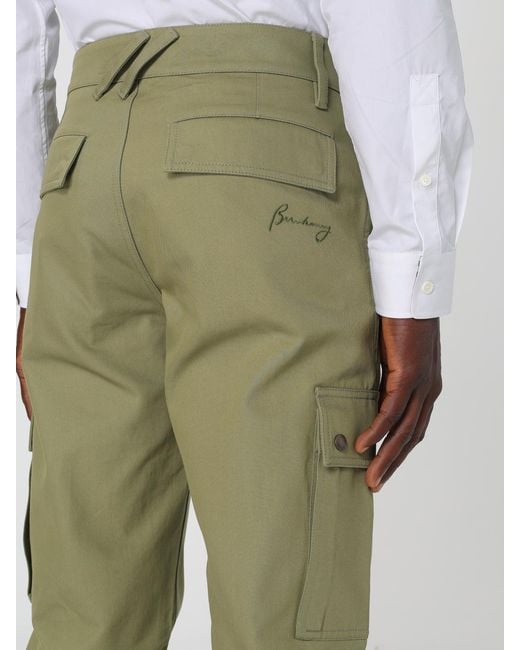 Burberry Green Trousers for men