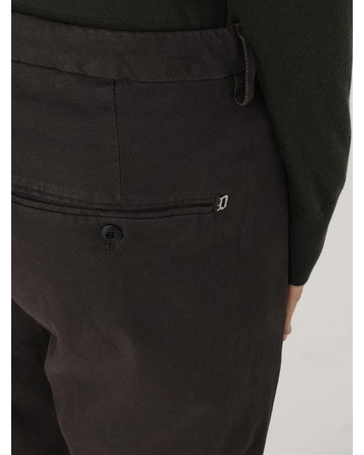 Dondup Black Trousers for men