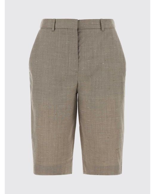Loulou de Saison Natural Wool And Silk Shorts